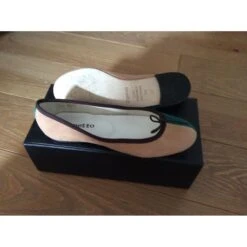 Repetto BB Bicolores Vert 9 Repetto BB Bicolores Vert -Repetto Soldes Boutique 13365 4