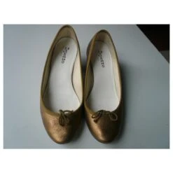 REPETTO – BALLERINES BIANCA PETIT TALON – T39 Doré -Repetto Soldes Boutique 226418 4