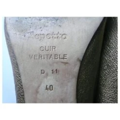 REPETTO – BALLERINES BIANCA PETIT TALON – T39 Doré -Repetto Soldes Boutique 226418 8