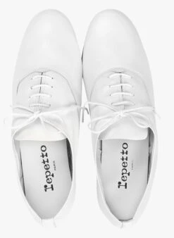Repetto ZIZI - Richelieu En Cuir | Blanc -Repetto Soldes Boutique 2267926