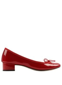 Repetto CAMILLE - Ballerines à Talons En Cuir De Veau | Rouge