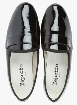 Repetto MICHAEL - Loafer En Cuir Vernis | Noir -Repetto Soldes Boutique 2268131