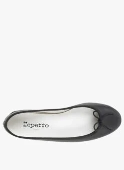 Repetto CENDRILLON - Ballerines En Cuir De Chèvre | Noir -Repetto Soldes Boutique 2272083