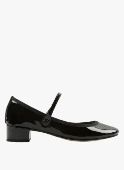 Repetto ROSE - Babies à Talons En Cuir Rose | Noir