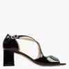 Repetto NADA - Sandales à Talons En Cuir Vernis | Noir -Repetto Soldes Boutique 2595264