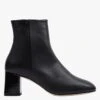 Repetto MELO - Bottines à Talon En Cuir | Noir -Repetto Soldes Boutique 2619959