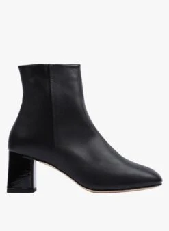 Repetto MELO - Bottines à Talon En Cuir | Noir