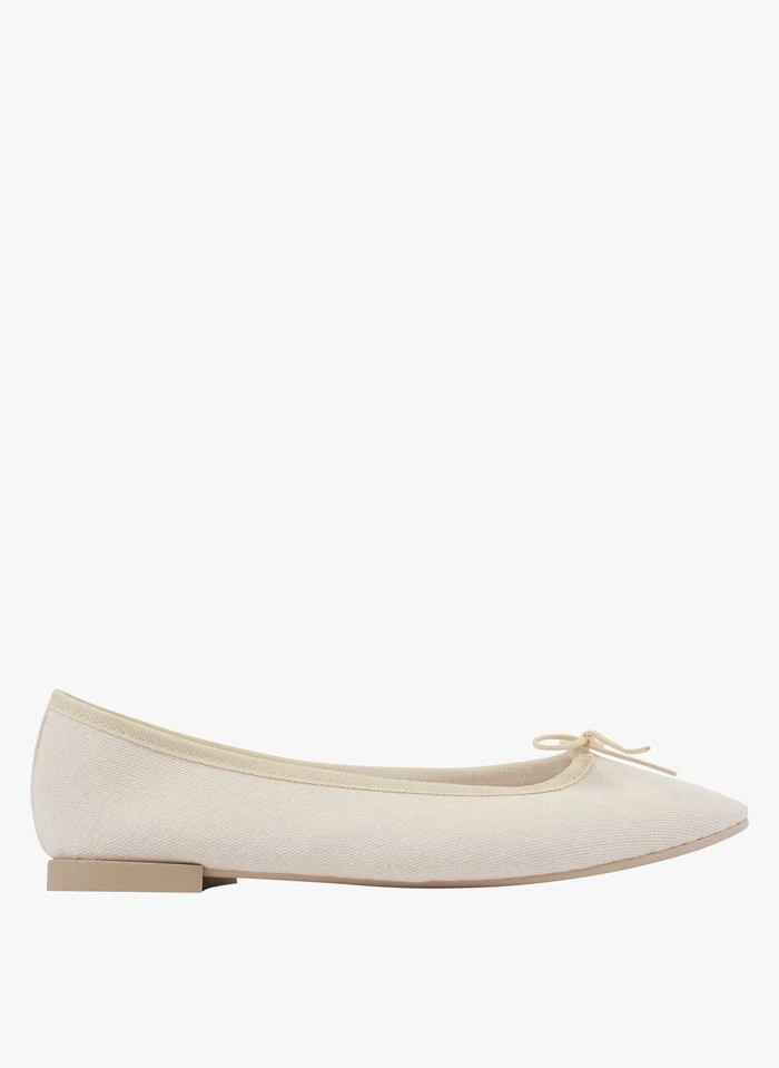 Repetto BAL VEGAN - Ballerines Bout Rond En Coton | Beige 3 Repetto BAL VEGAN - Ballerines Bout Rond En Coton | Beige