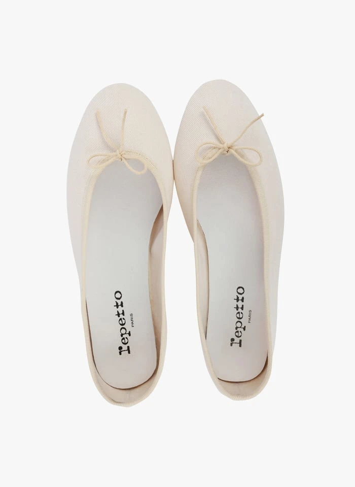 Repetto BAL VEGAN - Ballerines Bout Rond En Coton | Beige 5 Repetto BAL VEGAN - Ballerines Bout Rond En Coton | Beige – Image 3