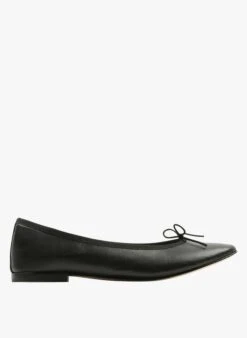 Repetto Ballerines Bout Pointu En Cuir | Noir