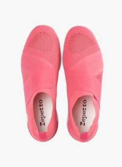 Repetto DANCE - Baskets En Toile | Rose -Repetto Soldes Boutique 2977595