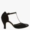 Repetto BAYA - Salomés à Talons En Cuir | Noir -Repetto Soldes Boutique 2995369