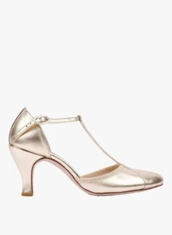Repetto BAYA - Salomés En Cuir Métallisés | Doré