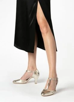 Repetto BAYA - Salomés En Cuir Métallisés | Doré 7 Repetto BAYA - Salomés En Cuir Métallisés | Doré -Repetto Soldes Boutique 3359012