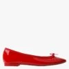 Repetto LILI - Ballerines En Toile Effet Vernis | Rouge 1 Repetto LILI - Ballerines En Toile Effet Vernis | Rouge -Repetto Soldes Boutique 3613869