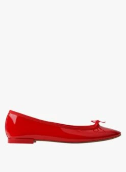 Repetto LILI - Ballerines En Toile Effet Vernis | Rouge