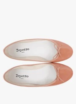 Repetto CENDRILLON - Ballerines Vernies En Cuir De Veau | Beige -Repetto Soldes Boutique 3734876