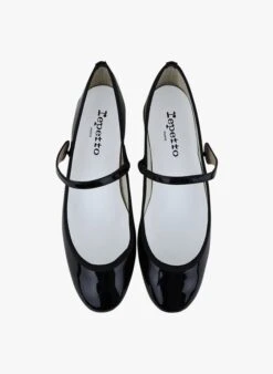 Repetto LIO - Babies En Cuir Verni | Noir -Repetto Soldes Boutique 3734879