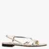 Repetto SAMOA - Sandales Plates En Cuir Métallisé | Doré 2 Repetto SAMOA - Sandales Plates En Cuir Métallisé | Doré -Repetto Soldes Boutique 3811810