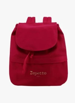 Repetto SAC A DOS FILETTES - Sac à Dos En Coton | Rouge