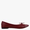 Repetto FLORA - Ballerines En Cuir | Rouge -Repetto Soldes Boutique 3913566