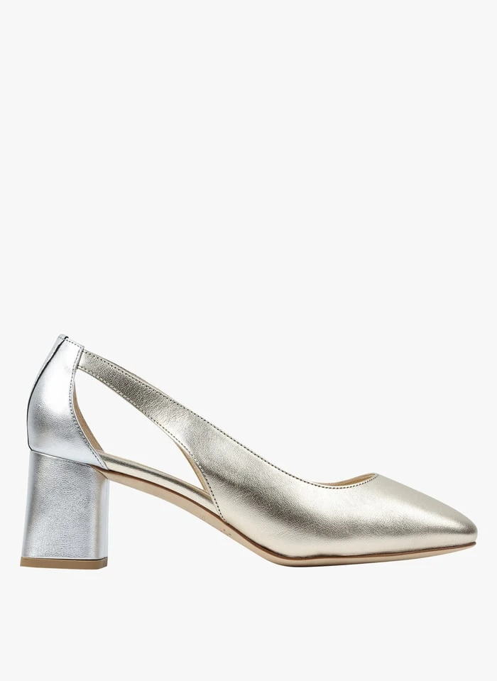 Repetto TERRY - Escarpins à Talon En Cuir Métallisé | Argent 3 Repetto TERRY - Escarpins à Talon En Cuir Métallisé | Argent