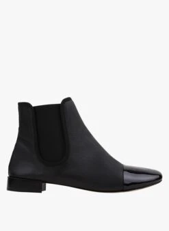 Repetto ELORA - Bottines Plates En Cuir | Noir
