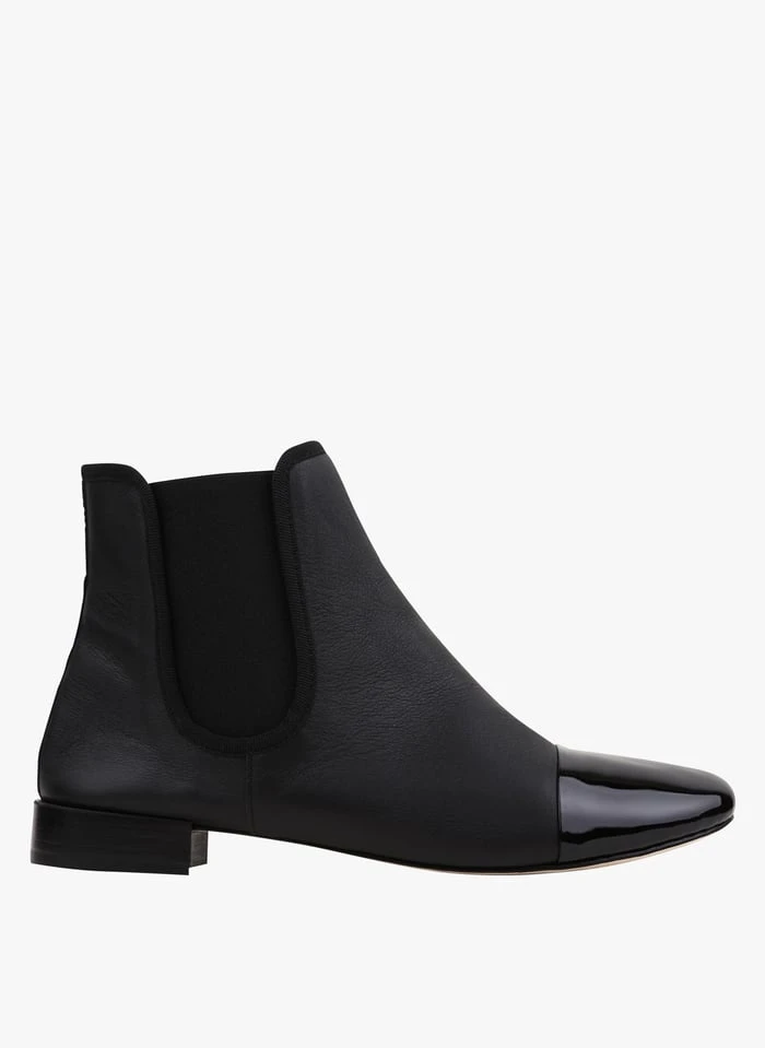 Repetto ELORA - Bottines Plates En Cuir | Noir 3 Repetto ELORA - Bottines Plates En Cuir | Noir