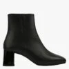 Repetto PHOEBE - Bottines à Talons En Cuir | Noir -Repetto Soldes Boutique 4021675
