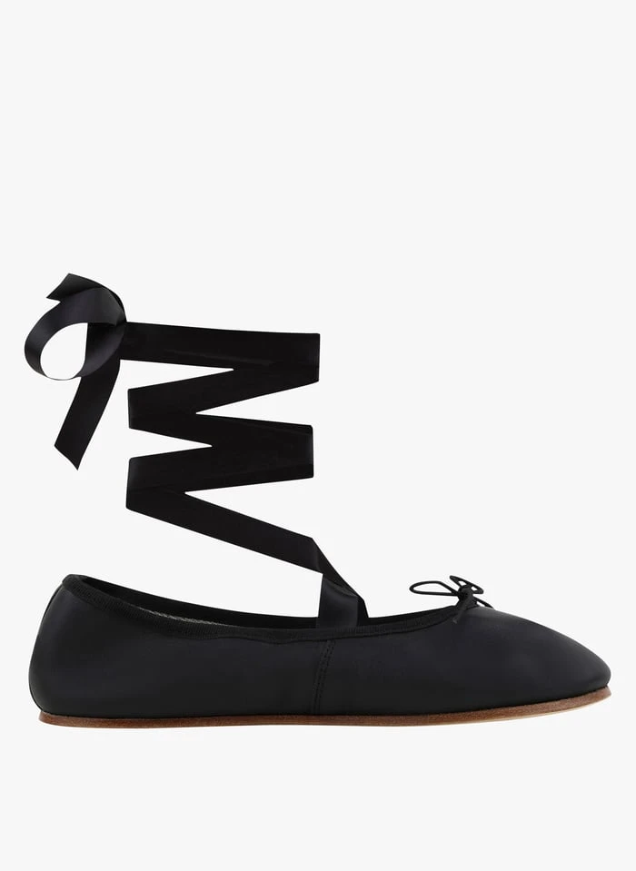Repetto SOPHIA - Ballerines à Lacets En Cuir De Veau | Noir 3 Repetto SOPHIA - Ballerines à Lacets En Cuir De Veau | Noir
