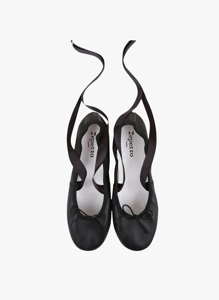 Repetto SOPHIA - Ballerines à Lacets En Cuir De Veau | Noir 4 Repetto SOPHIA - Ballerines à Lacets En Cuir De Veau | Noir – Image 2