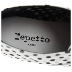 Repetto Ballerines Noir Blanc -Repetto Soldes Boutique 615650 5