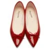 Repetto Brigitte Rouge 1 Repetto Brigitte Rouge -Repetto Soldes Boutique ballerines brigitte repetto cuir rouge