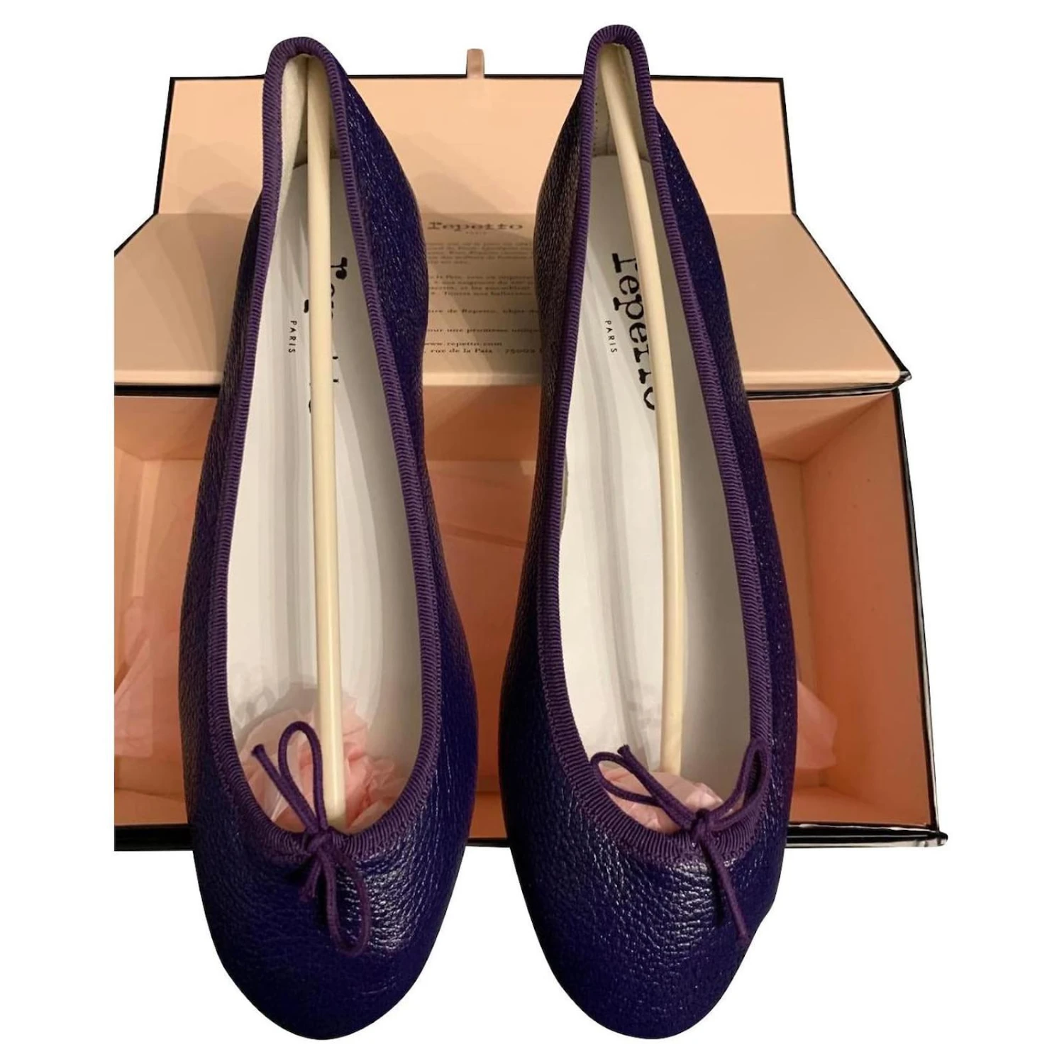Ballerines REPETTO NEUVES DANS LA BOITE Violet 3 Ballerines REPETTO NEUVES DANS LA BOITE Violet